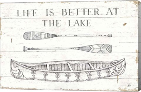 Framed Lake Sketches II Print