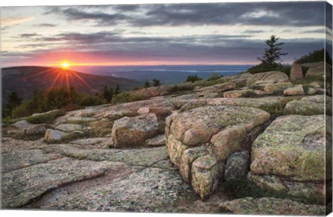 Framed Acadia National Park Sunset Print