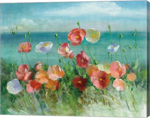 Framed Coastal Poppies Print