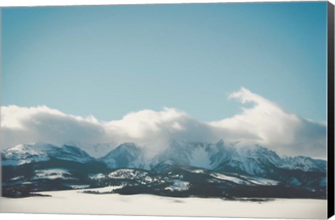 Framed Bridger Mountain Cloud Cover Print