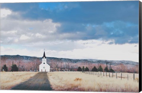 Framed Little Church on the Prairie Print