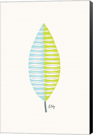 Framed Mid Mod Leaf No. 1 Print