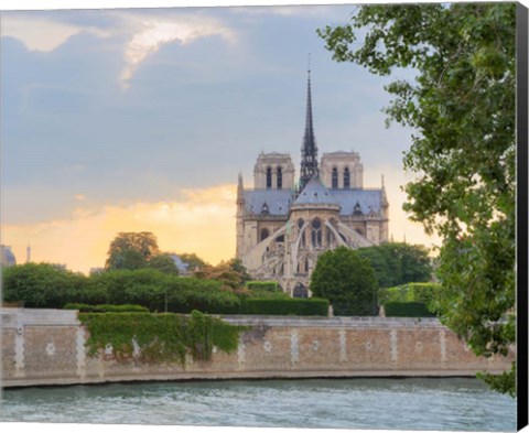 Framed Notre Dame - View from the Seine Print