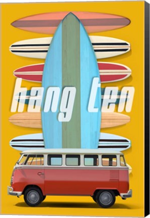 Framed Hang Ten Print