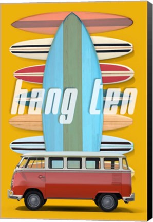 Framed Hang Ten Print