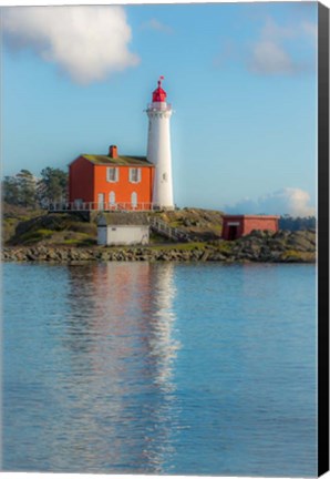 Framed Lighthouse Reflection Print