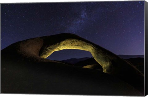 Framed Backlit Mobius Arch Print