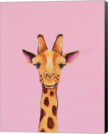 Framed Baby Giraffe Print