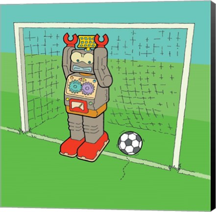 Framed Goalie Bot Print