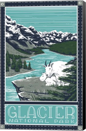 Framed Glacier National Parks Print