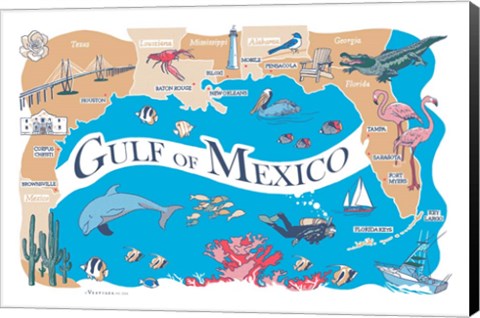 Framed Gulf of Mexico Print