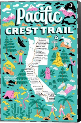 Framed Pacific Crest Trail Print