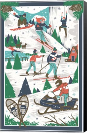 Framed Winter Scenes Print