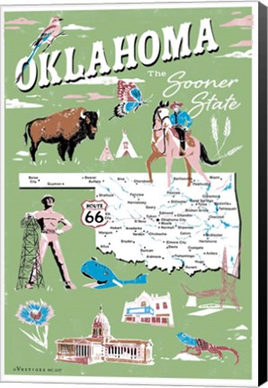 Framed Oklahoma Print