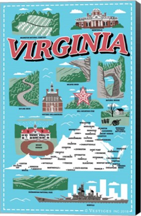 Framed Virginia Print