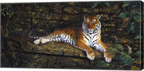 Framed Temple Tigress Print