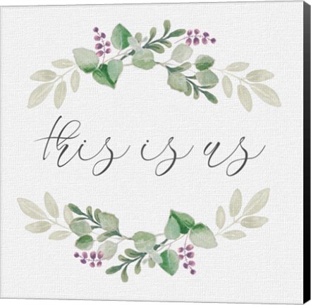 Framed Botanical Wreath This is Us Print