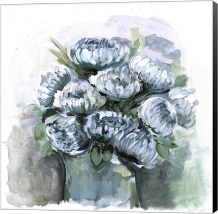 Framed Potted Chrysanthemums Print