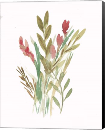 Framed Farmhouse Florals IV Print