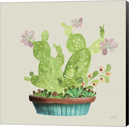 Framed Succulent Symphony III clean Print