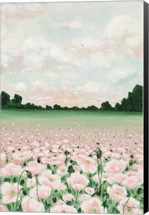 Framed Pink Poppies Print