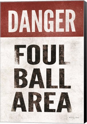 Framed Foul Ball Area Print