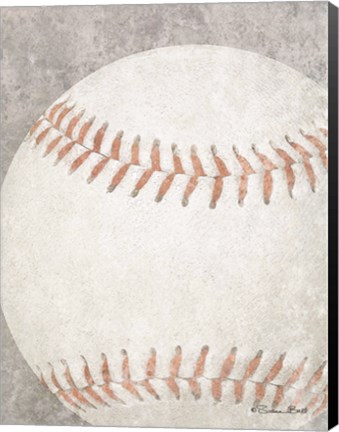 Framed Sports Ball - Baseball Print