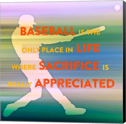 Framed Baseball Is The Only Place Print