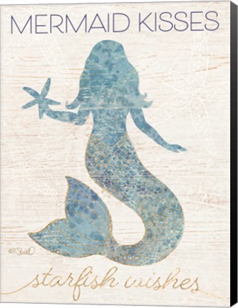 Framed Mermaid Kisses Print