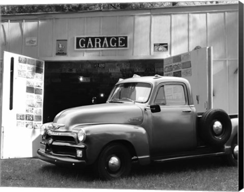 Framed Chevy at Country Garage Print