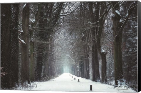 Framed Snow in Markelo Print