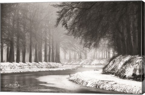 Framed Winter River Print