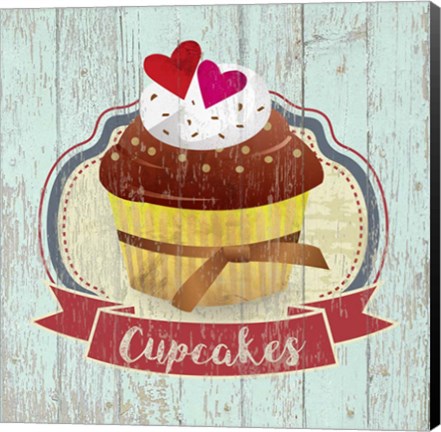 Framed Cupcakes Print