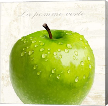 Framed La Pomme Vert Print