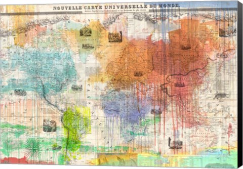 Framed Map of the World 2.0 Print