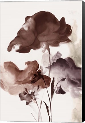 Framed Azura Bouquet II Crimson Version Print