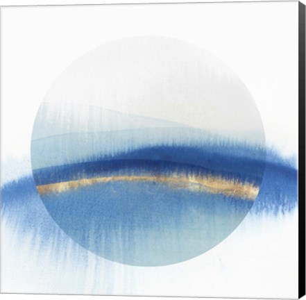 Framed Indigo Eclipse I Print