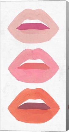 Framed Red Lips II Print