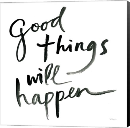 Framed Good Things Will Happen Sq Print