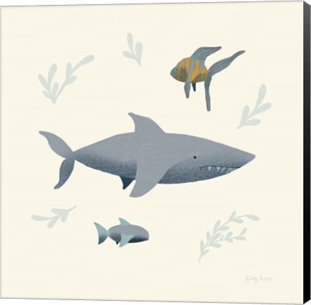 Framed Ocean Life Shark Print