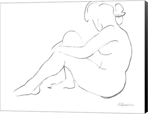 Framed Nude Sketch IV Print