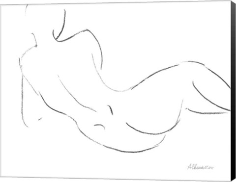 Framed Nude Sketch III Print