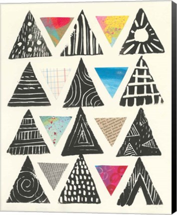 Framed Triangles Print