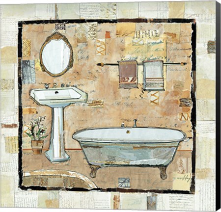 Framed Bath Scene I Print