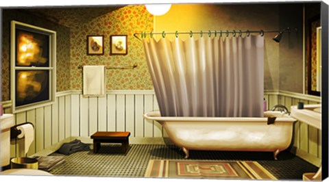 Framed Bathroom Print