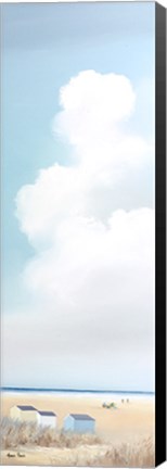 Framed Beach Huts I Print