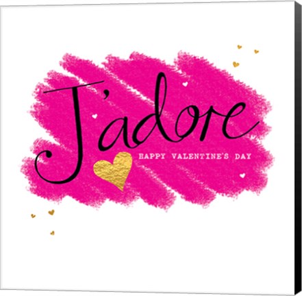 Framed J'adore Print