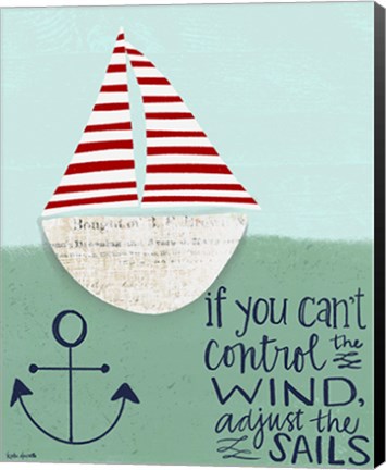 Framed Adjust the Sails Print