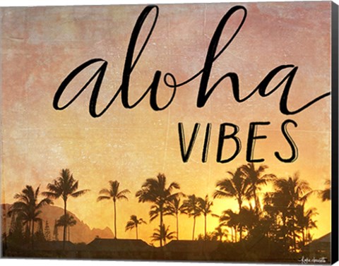 Framed Aloha Vibes Print