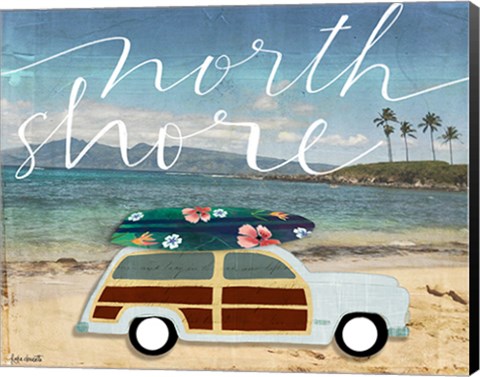 Framed North Shore Surf Wagon Print